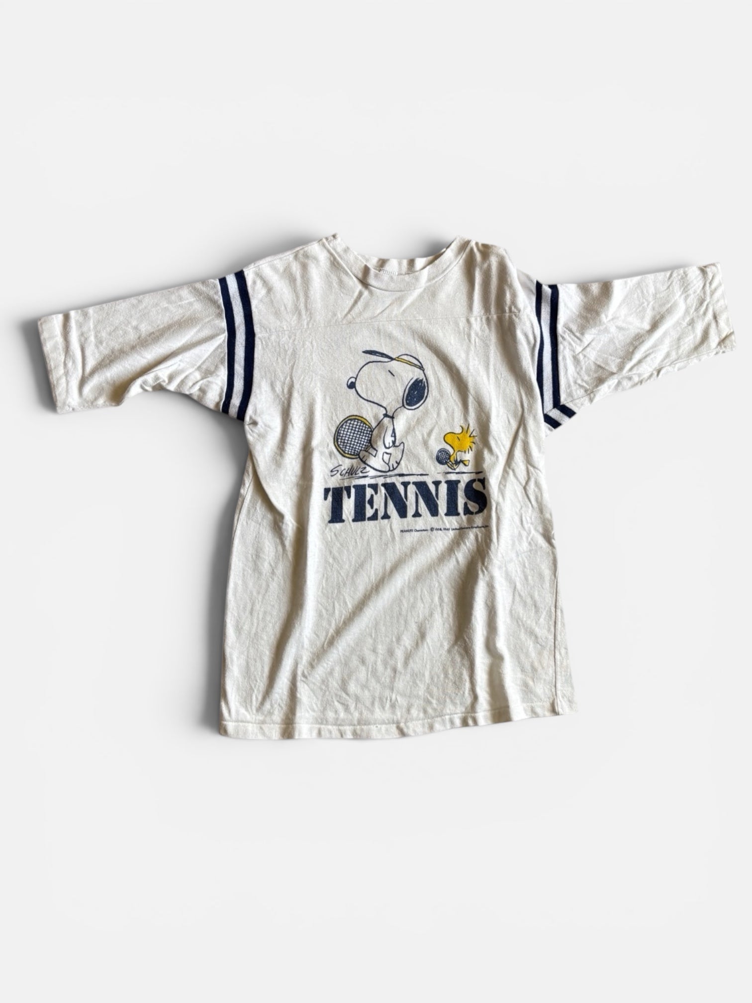 Vintage 70s Snoopy Tennis baseball t-shirt collector made in usa • M