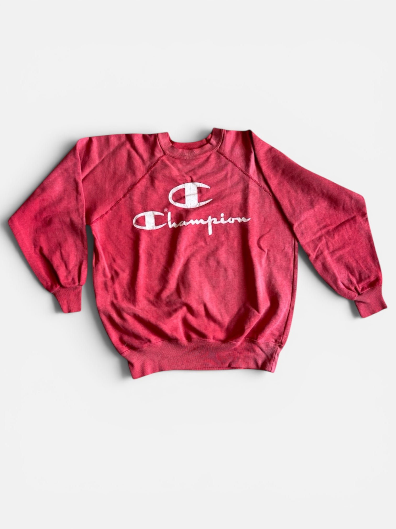 Vintage Overdyed Red Champion logo Sweatshirt