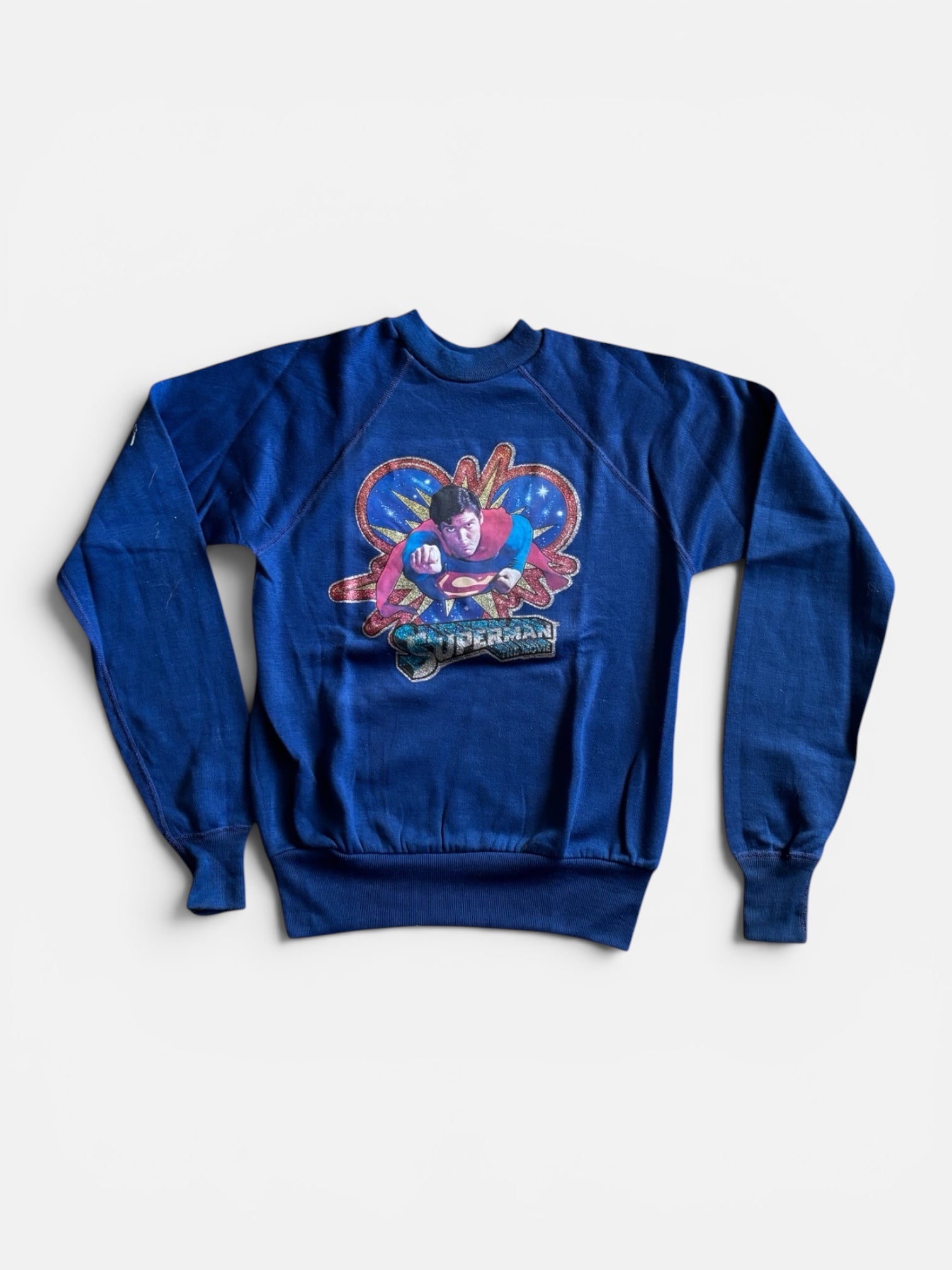 Vintage 1978 Superman The Movie rare promo Sweatshirt By Mayo Spruce Youth L