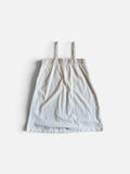 Vintage Old French broderie Anglaise white cotton top mini dress