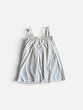 Old French crochet white cotton mini dress top