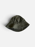 Vintage 80's French Army Kaki herringbone Cotton bucket hat