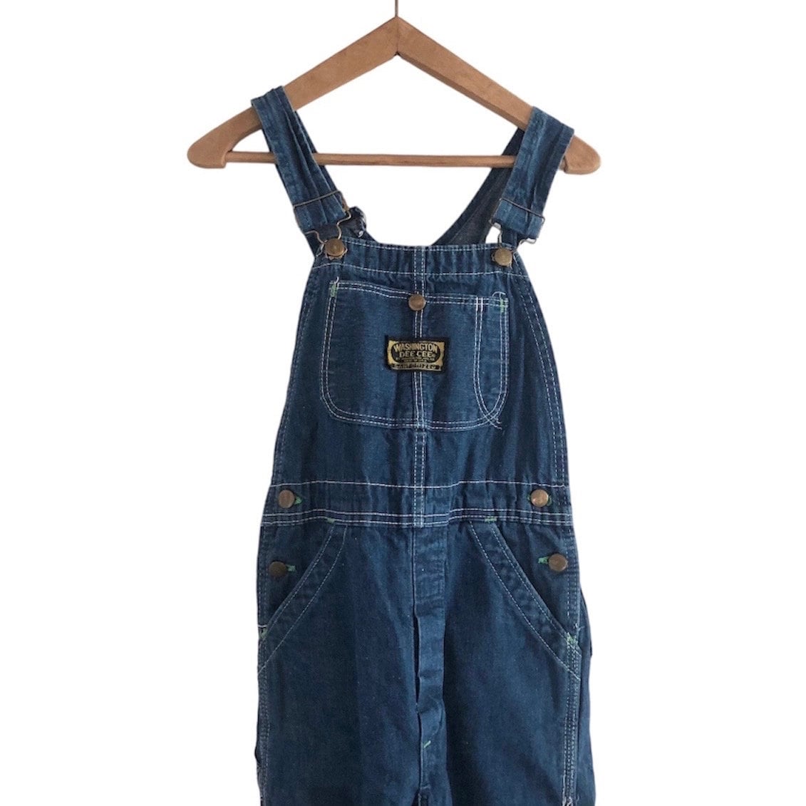 Vintage Washington Dee Cee blue denim overalls Sanforized made in Usa XS