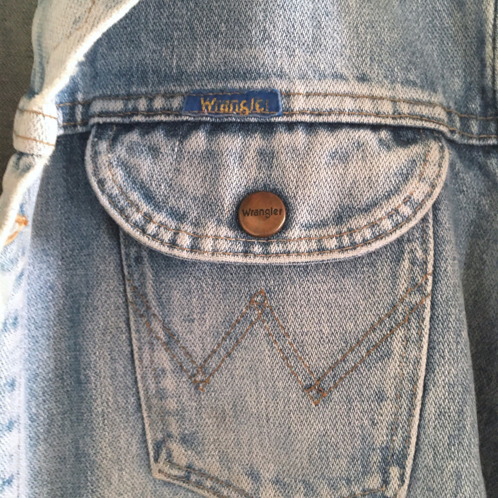 Vintage 80's Wrangler Blue Bell trucker denim jacket