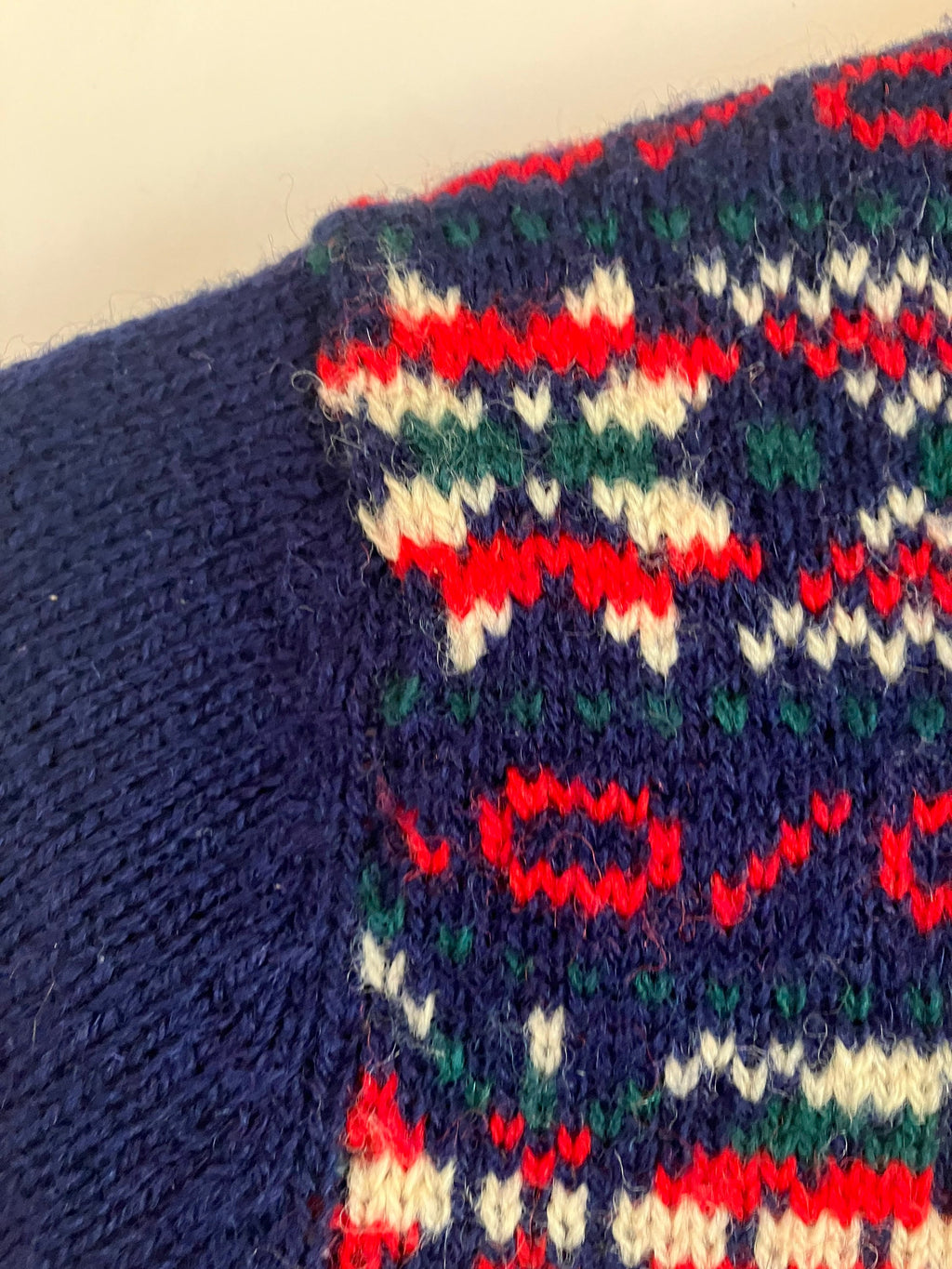 Vintage for kids Fair Isle shetland knitwear wool sweater 8 years