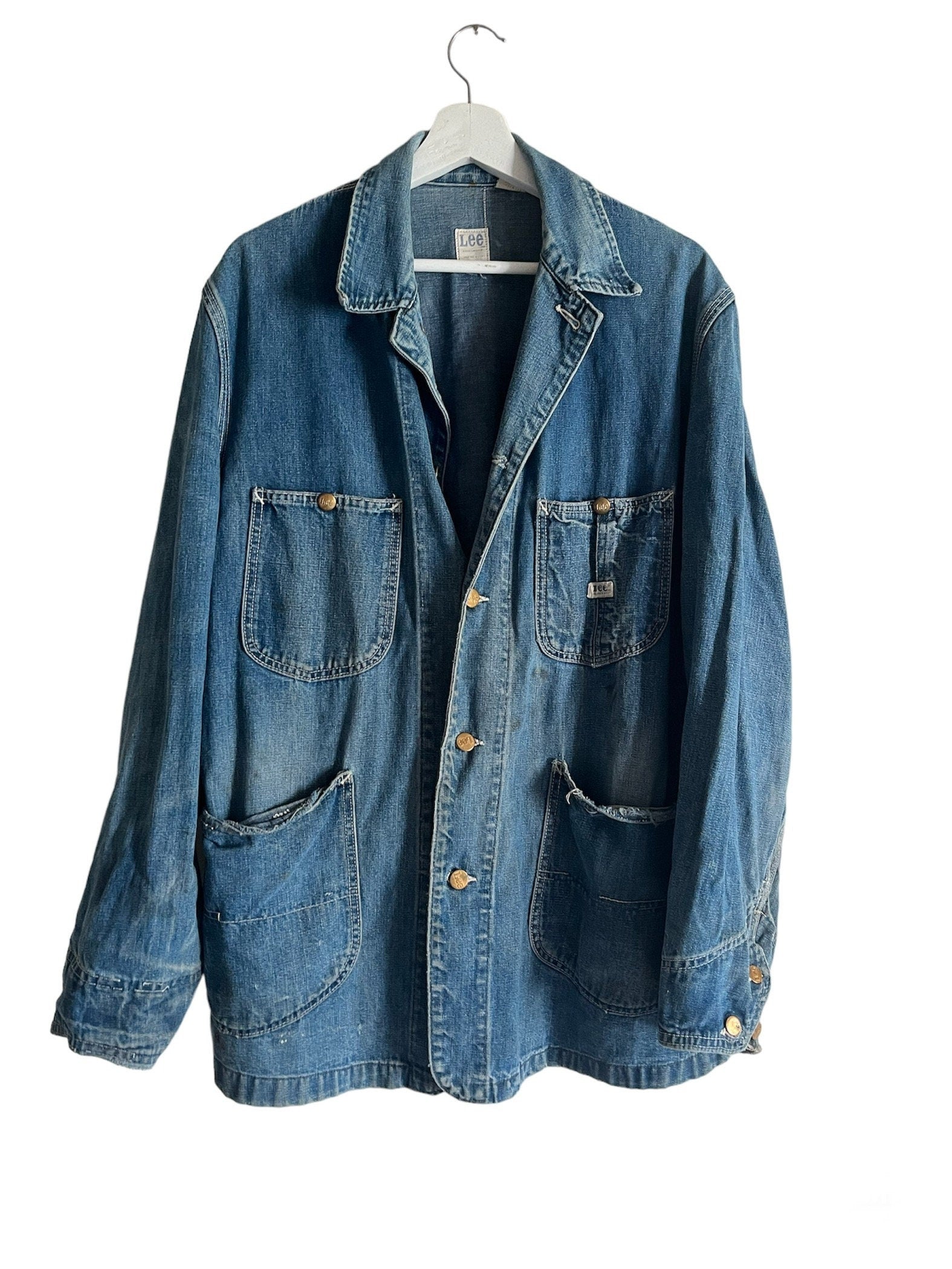 Lee vintage Sanforized union made Denim chore Loco 91J jacket