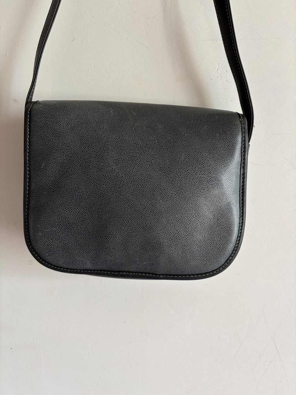 Vintage Celine grey leather Triomphe bag