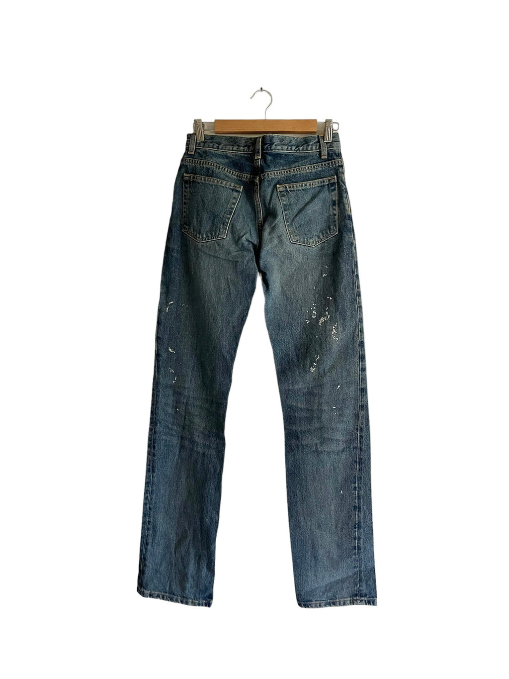 Vintage Helmut Lang 1998 Iconic Painter Blue Jeans  sz US 26