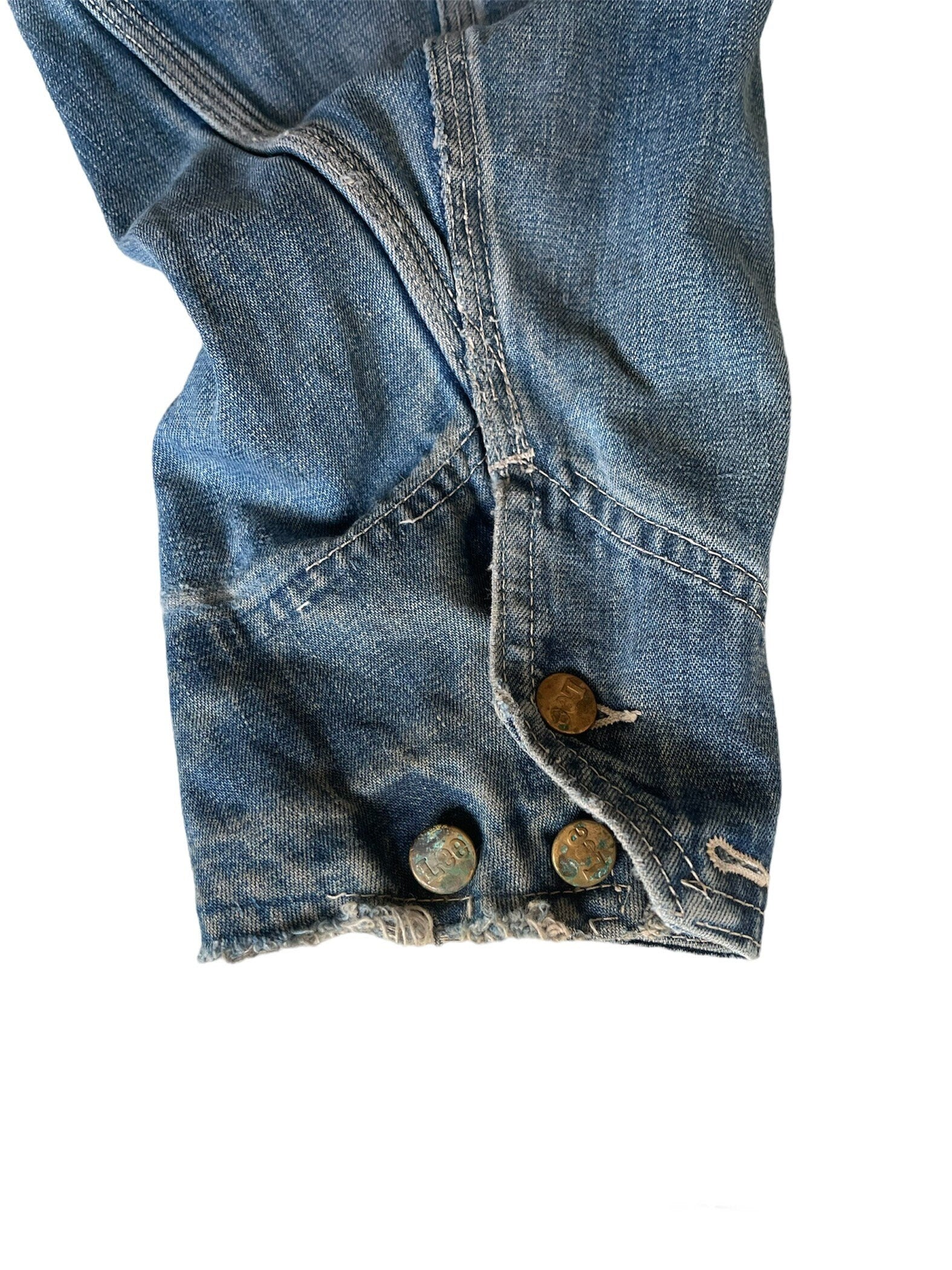 Lee vintage Sanforized union made Denim chore Loco 91J jacket