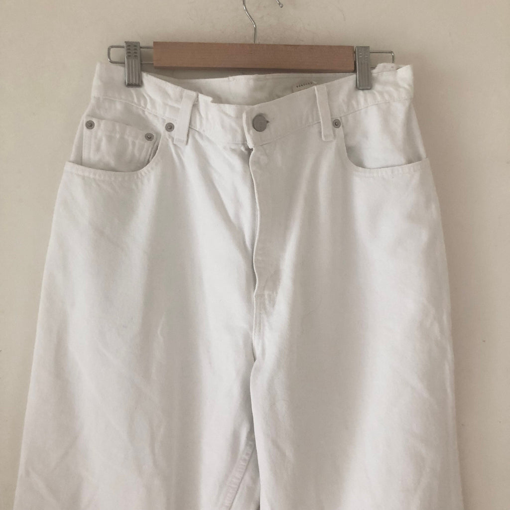 Vintage rare LEVI'S 551  white jeans denim made in usa