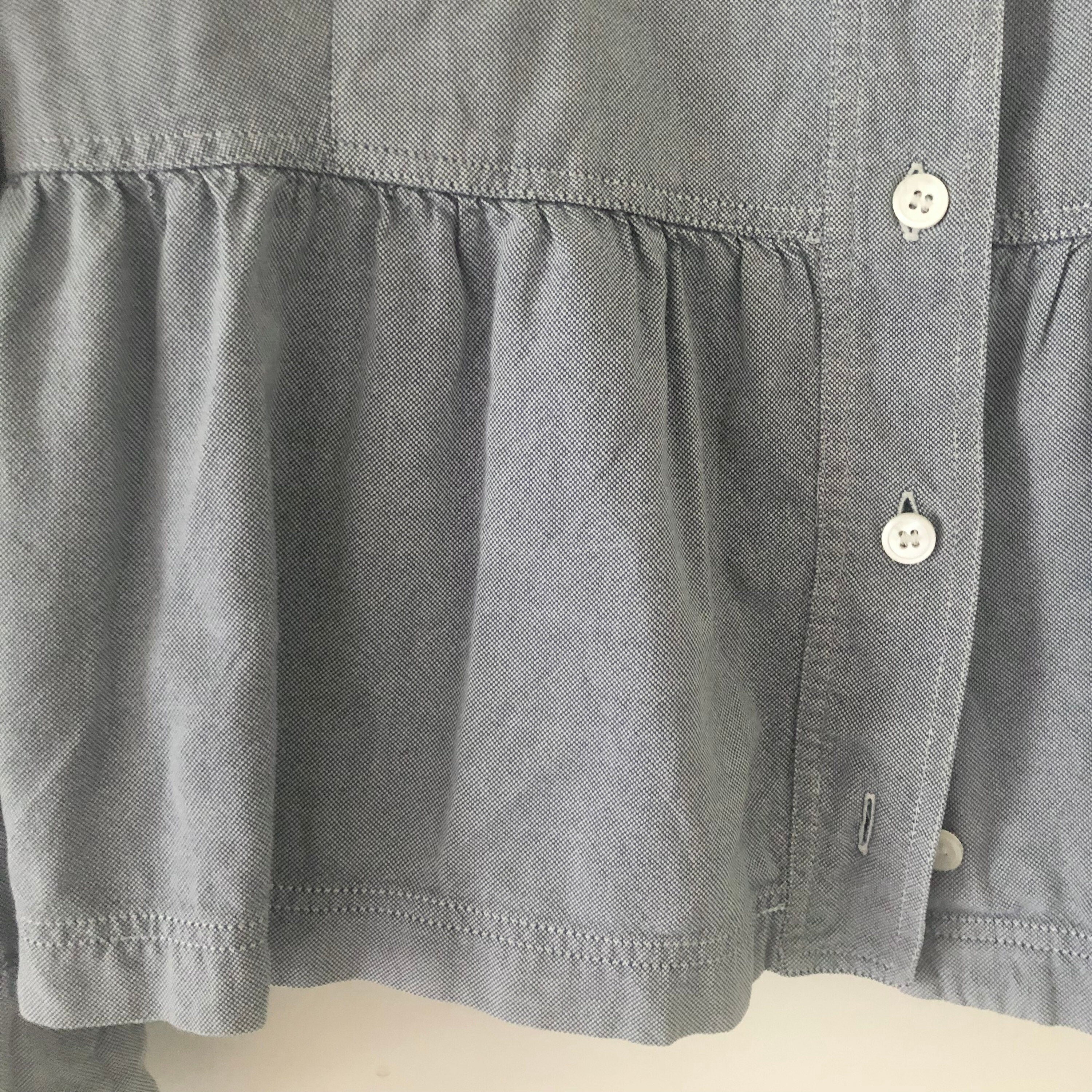 Miu Miu Blue Chambray Blouse • vintage 2000s