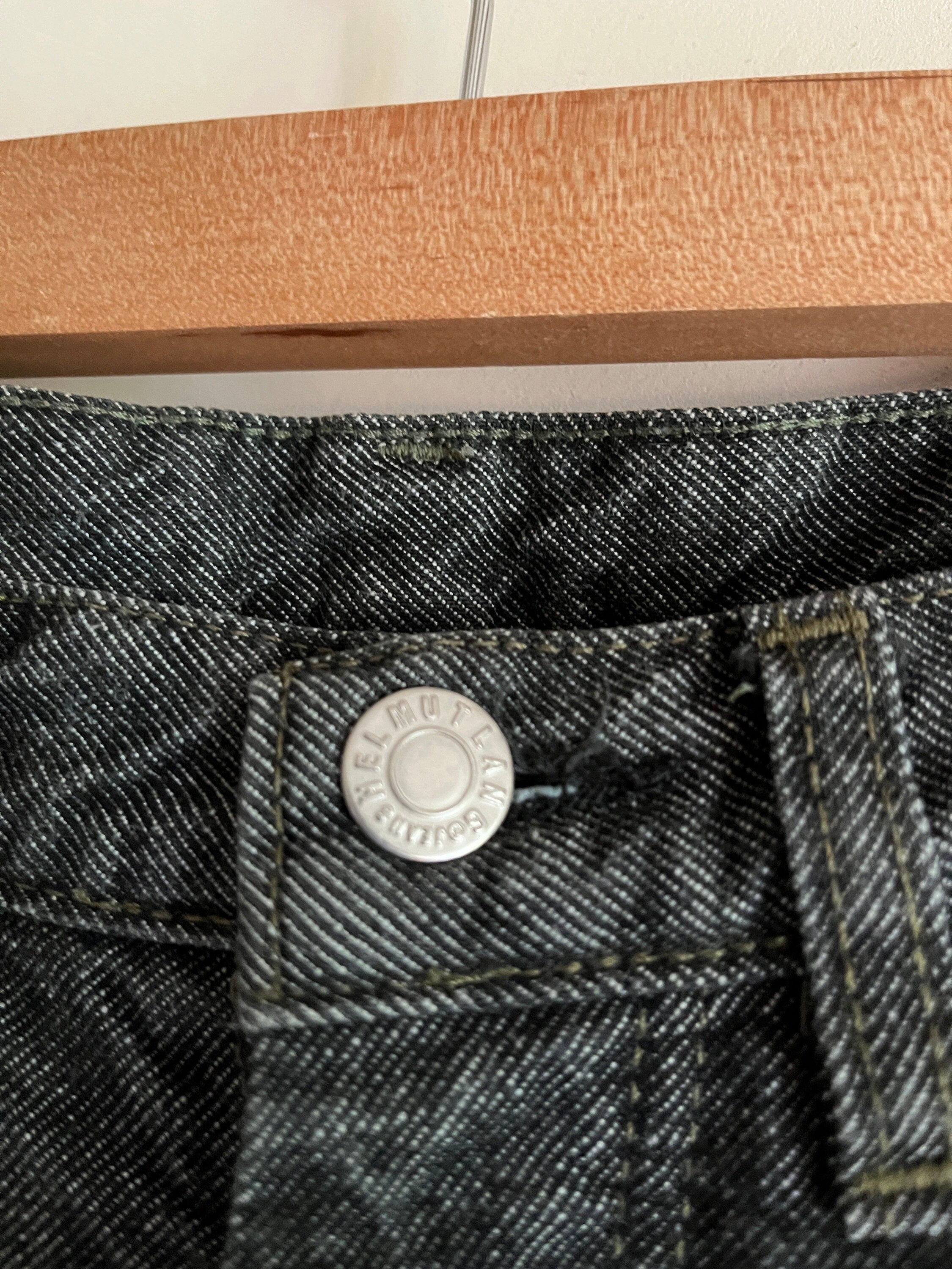 Vintage 1998 Helmut Lang denim Jeans grey black sz US 24
