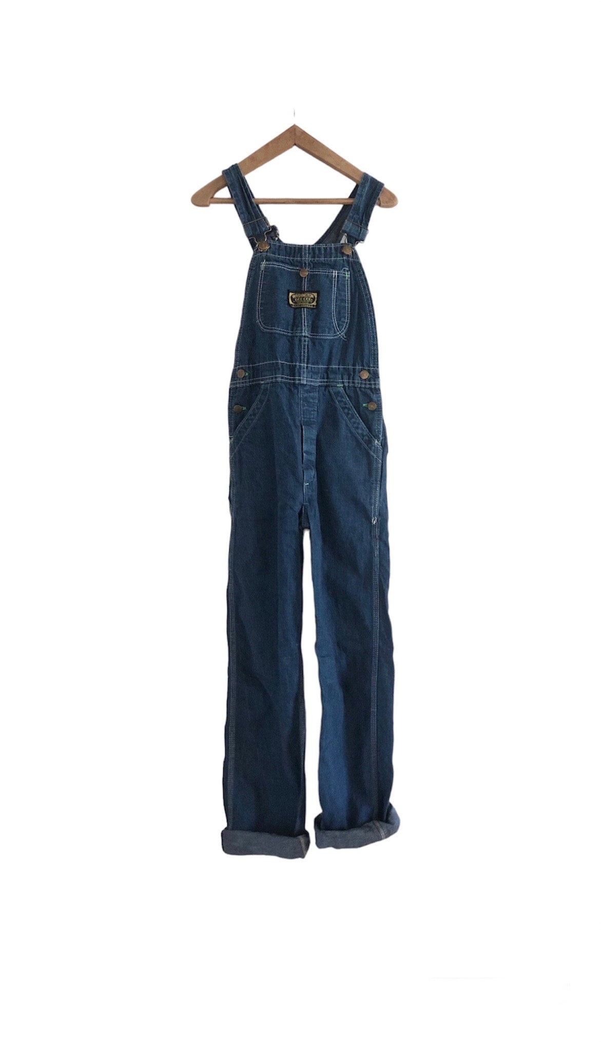 Vintage Washington Dee Cee blue denim overalls Sanforized made in Usa XS