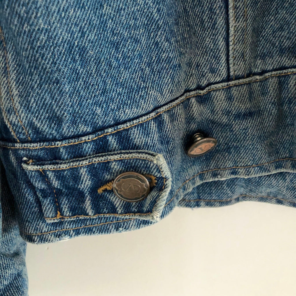 vintage Valentino winter lined denim jeans jacket XL