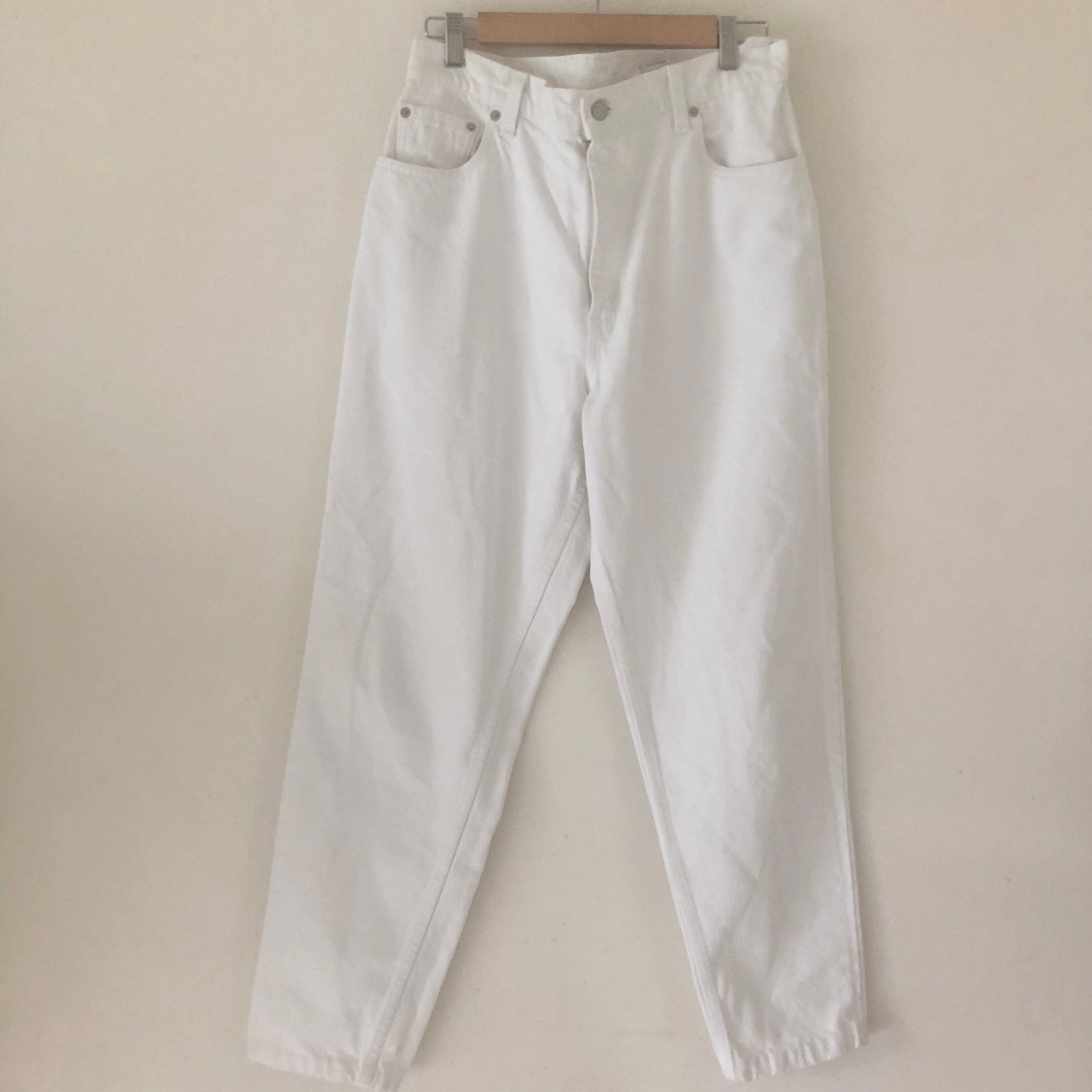 Vintage rare LEVI'S 551  white jeans denim made in usa