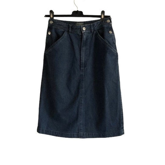 Rare Vintage 80's 90's Ralph Lauren Polo Country denim skirt Made in Italy